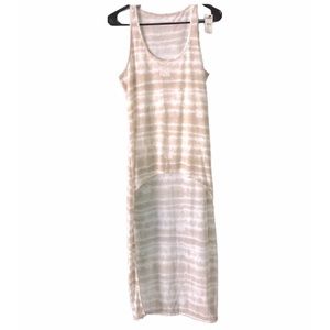 NWT Express hi-lo beige tie-dye tank